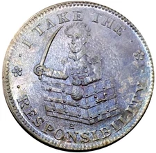 (1833) Andrew Jackson HT-70a (R-1) Satirical Hard Times Token 