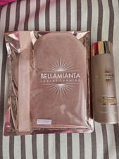 BELLAMIANTA LUXURY TANNING, TANNING LIQUID - MEDIUM COLOUR + TANNING MITT. NEW