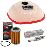 Wartung ZüNdkerze ÖLfilter Luftfilter Set FüR Husqvarna FE 450 501 FC FS 2014-16