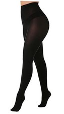 All-matching Women's 80 Denier Tights, Soft Opaque Large-X-Large Black 1