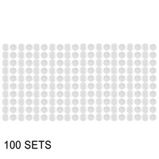 100sets Blank Badge Making Kit 25mm Transparent Wear Resistant Exquisite