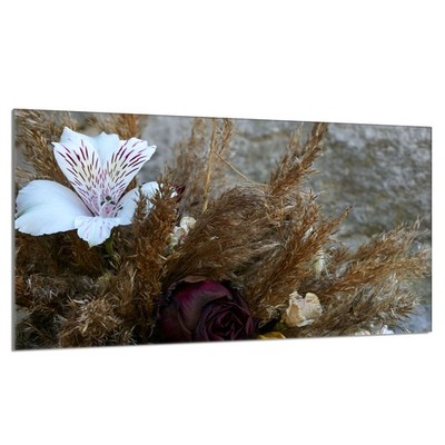 Glasschutzplatte für den Herd 90x52 Orchidea