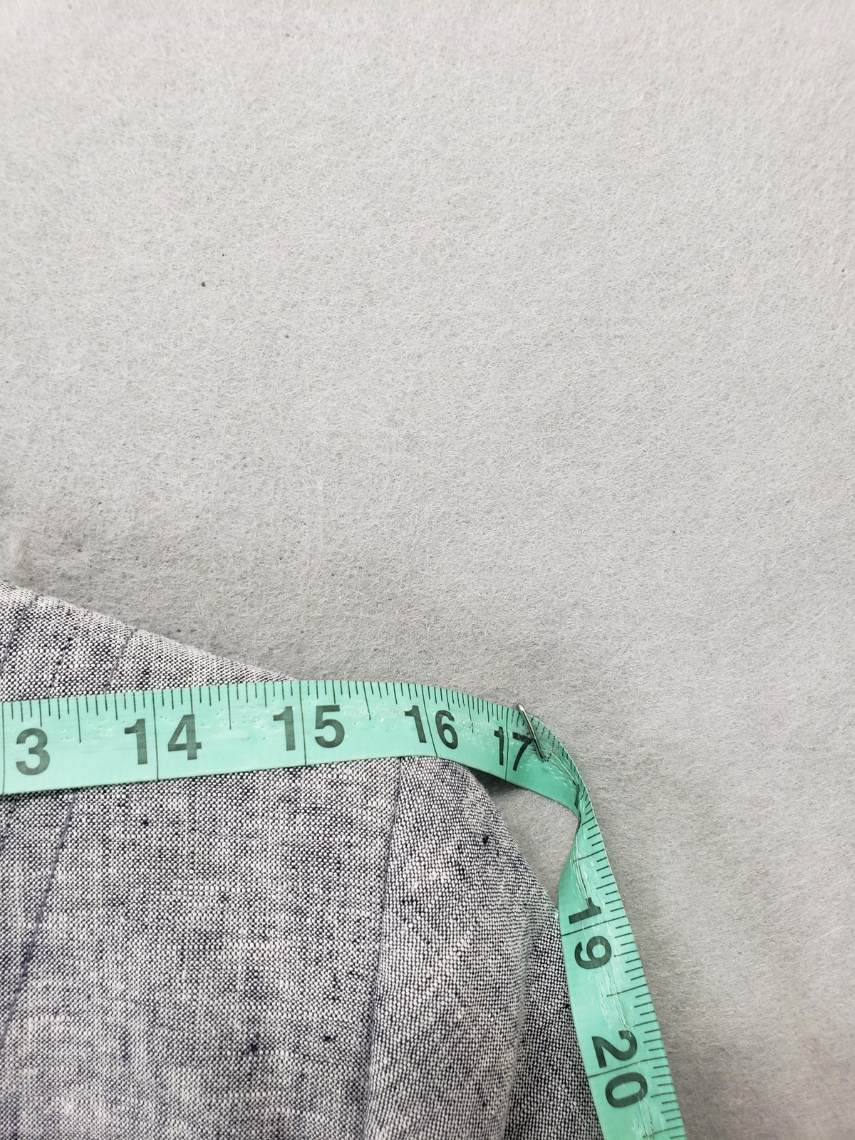 7th Avenue Blazer Womens 4 Gray Linen Blend Two Button Fitted Suit Jacket Career