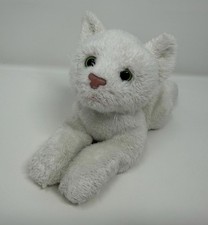VTG Yomiko Classics Russ Berries Floppy White Cat Kitten Bean Bag Plush Stuffed