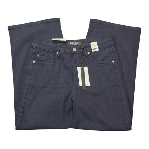 Judy Blue High Waist Tummy Control Wide Leg Cropped Navy Capri Women's 7/28 NWT