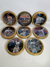 Lot 8 1997 MLB Topps Screen Play Tins with Moving Action Cards