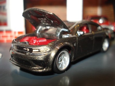 2020  DODGE CHARGER HELLCAT CUSTOM EDITION 1/64 MB SILVER 7 SPOKE WHEELS &TIRES