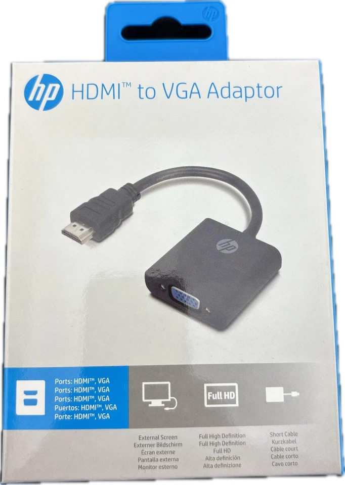 HP 2UX09AA#ABB - HDMI to VGA Display Adapter - Videoanschluß - HDMI / VGA - HD