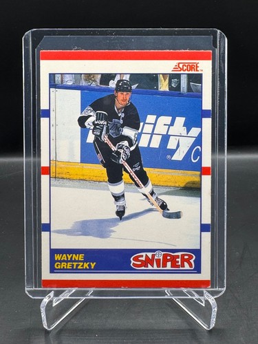 1990-91 SCORE!  WAYNE GRETZKY!  SNIPER!  LOS ANGELES KINGS!  #336 - Picture 1 of 2