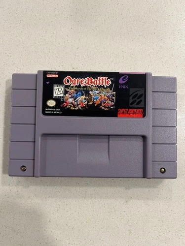 Ogre Battle The March of Black Queen - Super Nintendo SNES - GAME ONLY AUTHENTIC