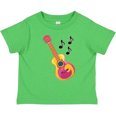 Inktastic Guitar Music Retro Musician Toddler T-Shirt Guitarist Instruments De