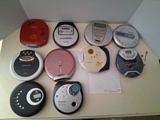 Lot Of 10 Sony, Panasonic, Philips,Cd Players Walkman Discman, AS Is Read