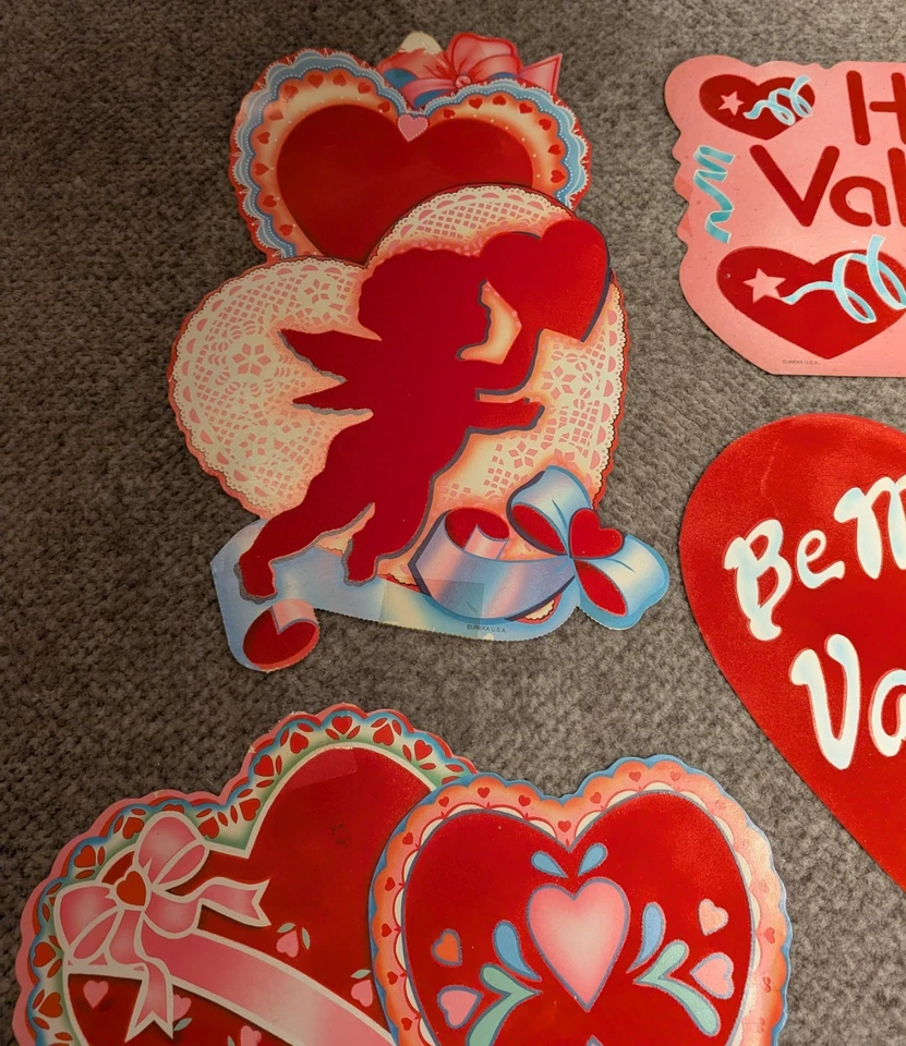 批量 8 件 复古 情人节 模切镂空装饰 — 第 2/4 张图片