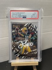 2020 Panini Select - Field Level Jordan Love #347 Zebra Prizm (RC)In Person Auto