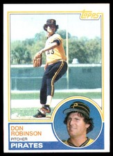 Don Robinson 1983 Topps #44 Pirates MLB READ FREE SHIPPING AutographDen