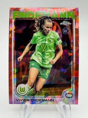 2024-25 Topps Chrome Sapphire VIVIEN ENDEMANN Rookie Rose Gold Refractor /50 #66