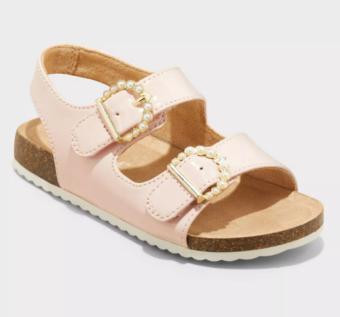 Toddler Reagan Footbed Sandals Pink - Cat & Jack - CHOOSE SIZE