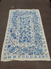 Uzbek embroidery suzani, handmade bedcover, Wall Hanging Textiles
