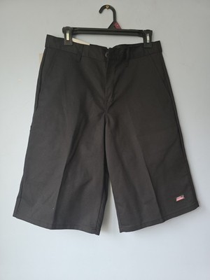 NWT Genuine Dickies Men's Twill Flex Essential Work Shorts 13'' Black 30