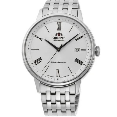 Orient Contemporary Herren Automatik Uhr RA-AC0J04S10B Silber Zifferblatt Stahl 50M