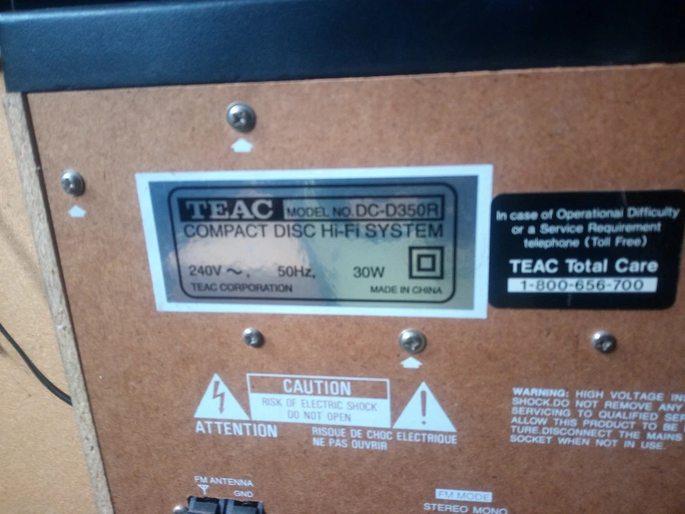 Sistema HiFi Compacto Teac DC d350r Vintage Foto 4 de 4