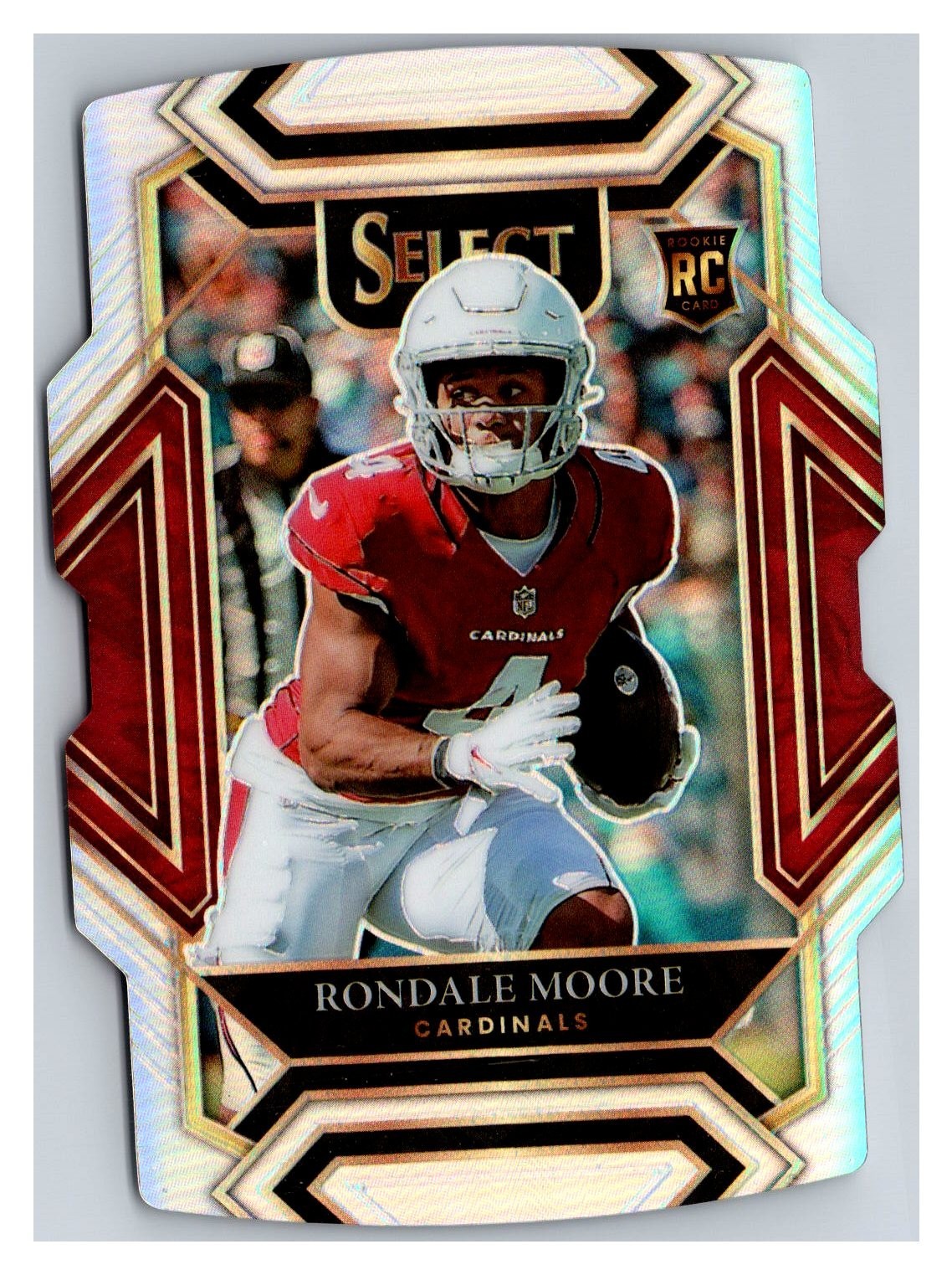 2021 Panini Select - Club Level Rondale Moore #258 Silver Prizm Die-Cut (RC)