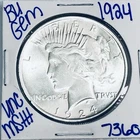 1924 BU UNCIRCULATED SILVER PEACE DOLLAR AUTHENTIC U.S. MINT FREE SHIPPING 7360