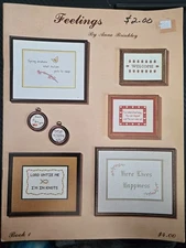 Leaflet Feelings criss stitch book 1 by anne Brinkley 1979