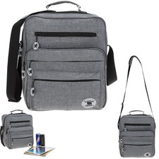 Schultertasche Herren Elephant Genuine Arbeitstasche Tasche Büro 3473 Grau +etui