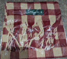 NEW SEALED Starbucks X Uber Eats Best Fall Ever Scarf - Plaid Flannel & Cozy