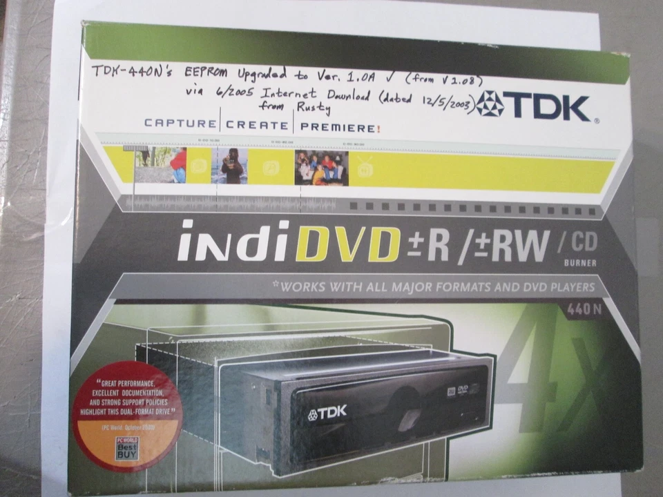 TDK Indi VDV +R/+RW/CD Burner 440N - Image 4 of 4