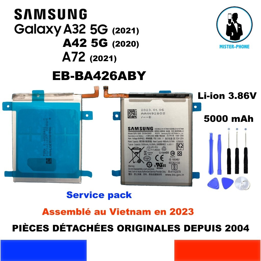 Batterie Samsung EB-BA426ABY pour l'autonomie du Galaxy A72 2021