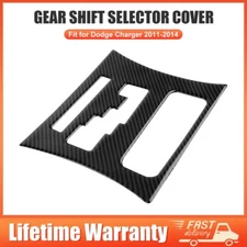 Gear Shift Panel Decor Sticker Trim Cover For Dodge Charger 2011-14 Carbon Fiber