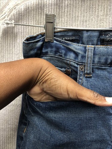 Lucky Brand Kids Denim Jeans Size 12 Classic Straight Adjustable Waist - Picture 4 of 15