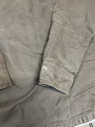 Dri Duck Jacket Mens XL Brown Duck Canvas Sherpa Lined Full Zip Workwear Chore - Picture 11 of 14