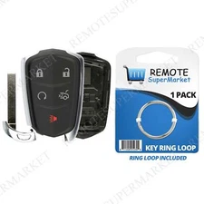 Replacement for Cadillac 14-17 ATS 16-17 CT6 14-16 CTS Remote Fob Case Shell Pad