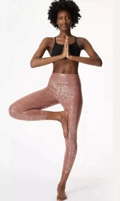 SWEATY BETTY Disco Metallic 7/8 Leggings - Image 1 of 4