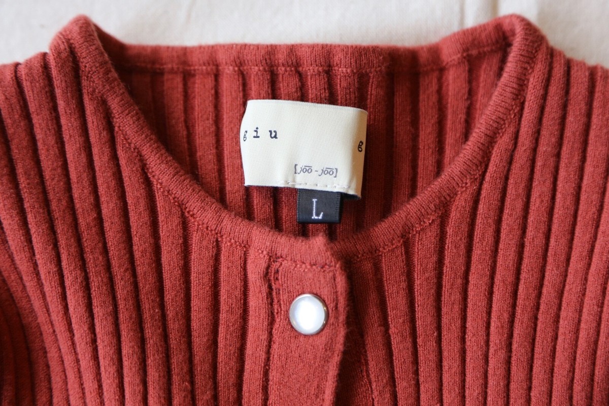 GIU GIU MOTHER NONNA PEARL CARDIGAN, RED, L, BRAND NEW WITH GIU GIU MOTHER NONNA PEARL CARDIGAN, RED, L, BRAND NEW WITH