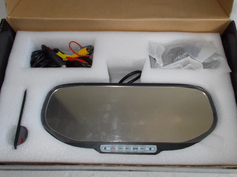 Rearview Mirror In-Car LCD 6 inch Monitors RVM-600W NEW - Image 3 of 4