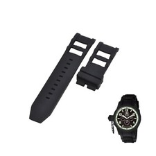 Russian Diver 1805 26mm Black Rubber Watch Strap For Invicta
