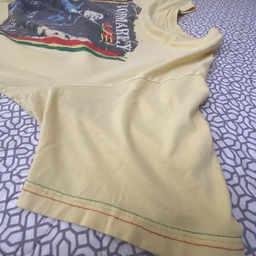 Billabong X Bob Marley T Shirt Mens XL SB Bowl 1978 Yellow Organic Cotton Tee - Picture 9 of 13