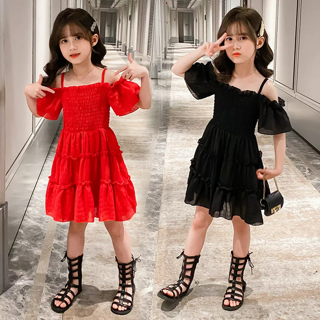 Off the shoulder clearance dress for kids