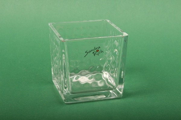"Glas Cube \"Punkte\" Sandra Rich Windlichter Dekoration Tischdeko Windlicht"-image