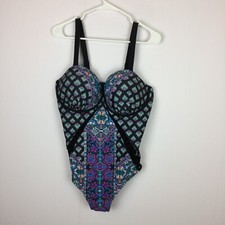 NWT Swimsuits For All One-Piece Swimsuit Size 22 Womens Underwired Multicolor