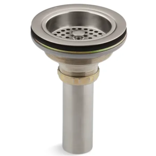 Kohler K-8801-VS #2 Duostrainer Basket Strainer with Sink Drain and Tailpiece