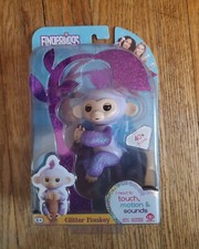 Fingerlings Purple Glitter Monkey Kiki New In Box