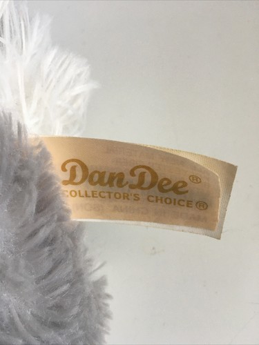 Dan Dee Peluche da Collezione Bianco Grigio Rosa Coniglietto Coniglio DanDee 7" Pasqua - Foto 3 di 7