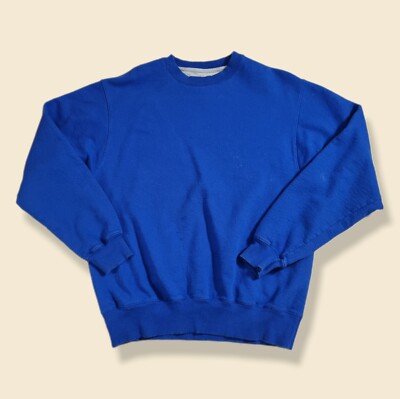 Vintage Champion Eco Authentic Sweatshirt Uni Blau Pullover Sweater Medium