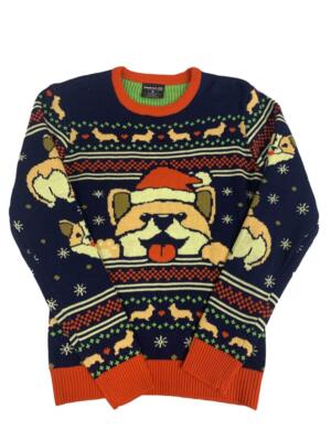 Geeknet Corgi Dog Holiday Ugly Sweater