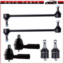 6pcs Tie Rod Ball Joint Sway Bar Link Kit For 1999-2004 Honda Odyssey Suspension